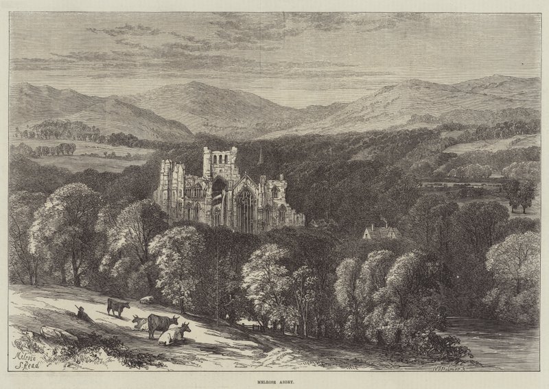 Melrose Abbey door Samuel Read