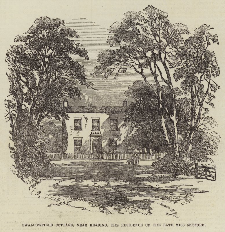 Swallowfield Cottage, nabij Reading, de residentie van wijlen Miss Mitford door Samuel Read