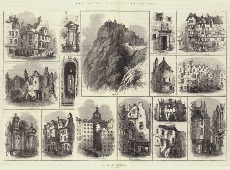 Het koninklijk bezoek aan Edinburgh door Samuel Read
