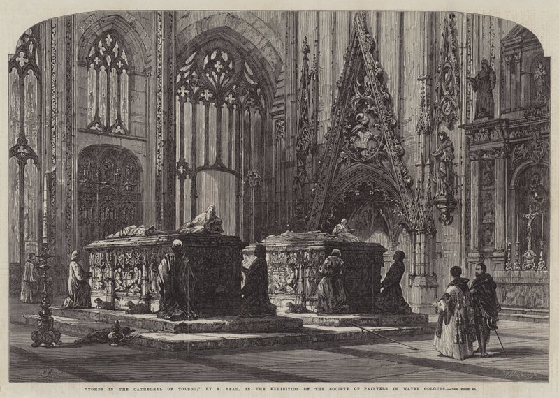 Graven in de Kathedraal van Toledo door Samuel Read