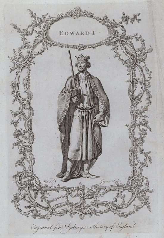 Edward I door Samuel (after) Wale