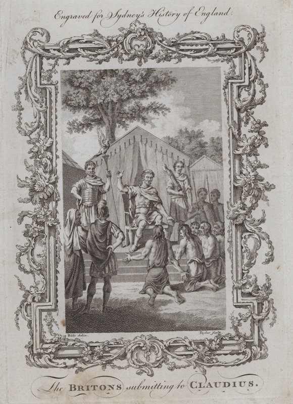 De Britten onderwerpen zich aan Claudius door Samuel (after) Wale