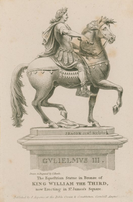 Ruiterstandbeeld van Koning Willem III door Samuel Rawle