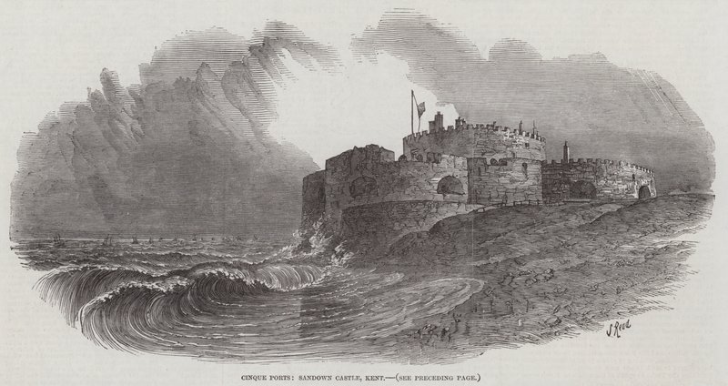 Cinque Ports, Sandown Castle, Kent door Samuel Read