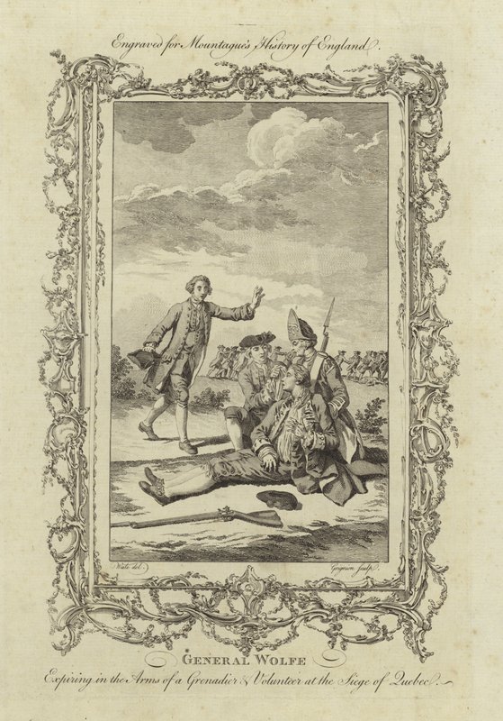 De dood van generaal James Wolfe door Samuel Wale