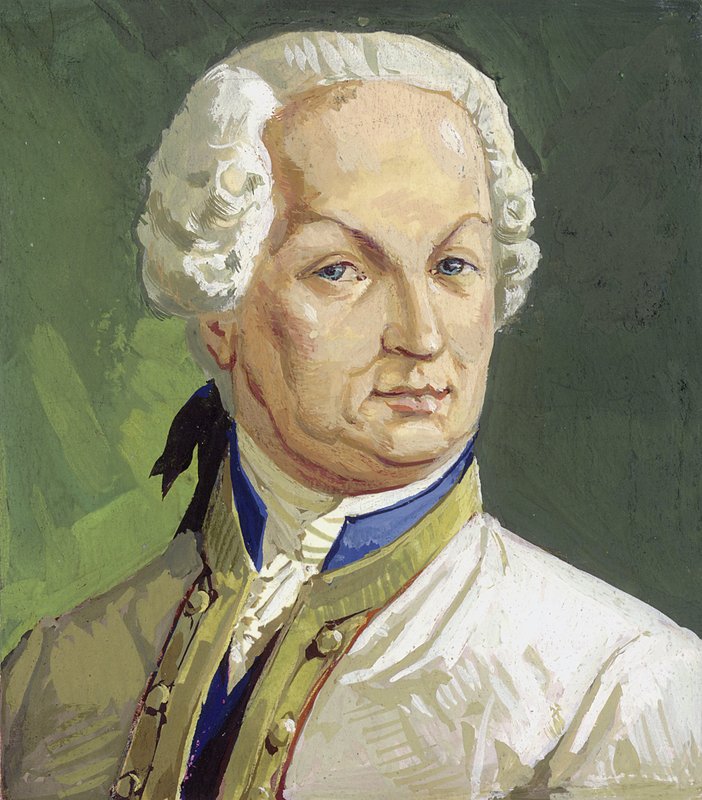 Graaf Maximiliaan von Browne (gouache op papier) door Severino Baraldi