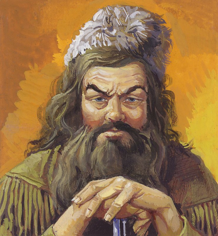Daniel Boone (gouache op papier) door Severino Baraldi