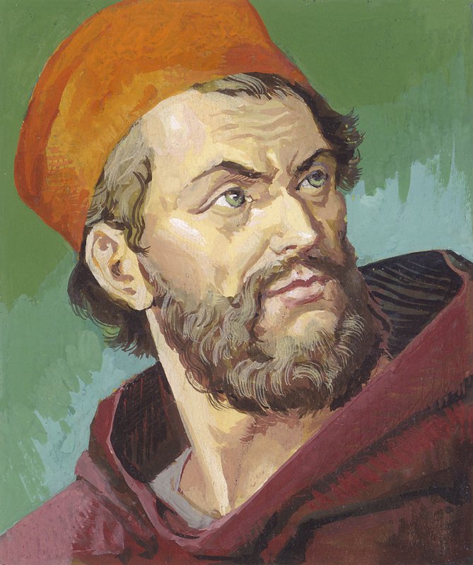 Marco Polo (gouache op papier) door Severino Baraldi
