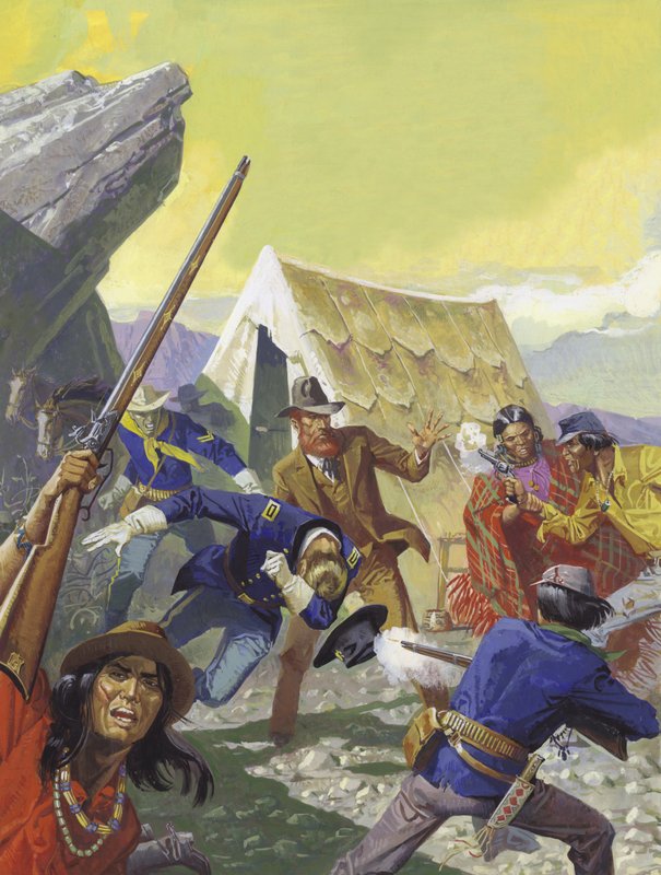 Modoc-indianen door Severino Baraldi