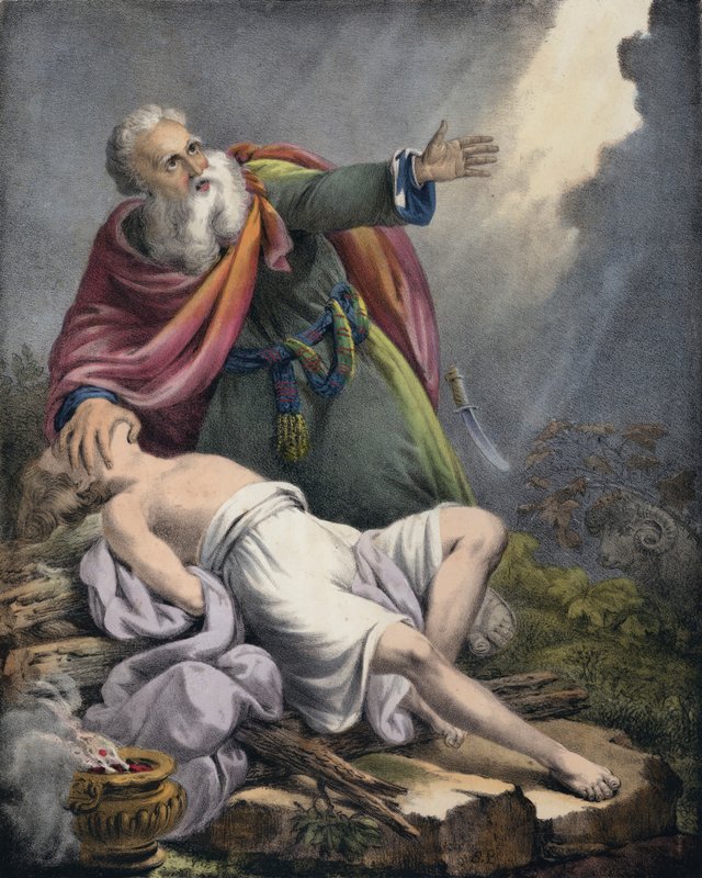 Abraham offert zijn zoon Isaak door Siegfried Detler Bendixen