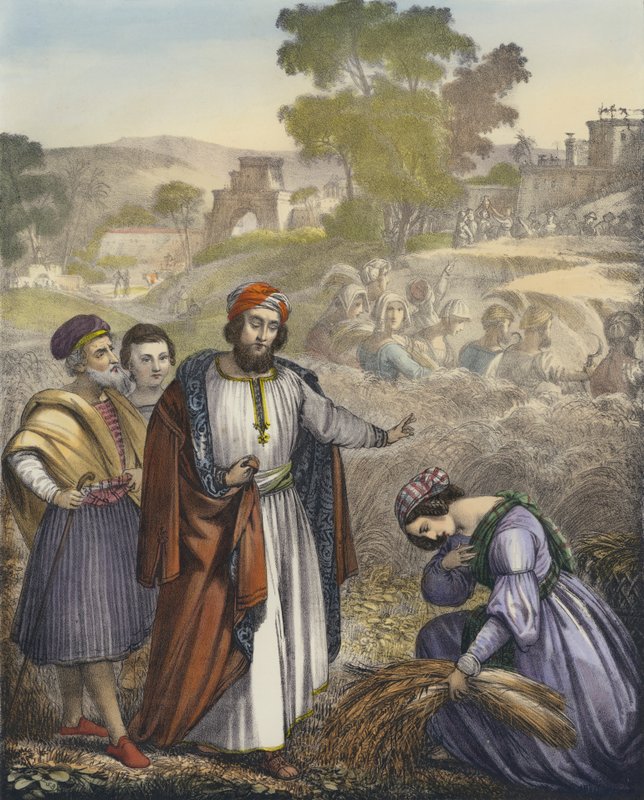 Ruth in het veld van Boaz door Siegfried Detler Bendixen