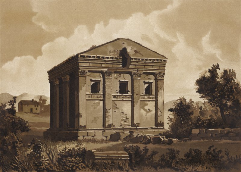 Tempel van Rediculum, Rome door Spanish School