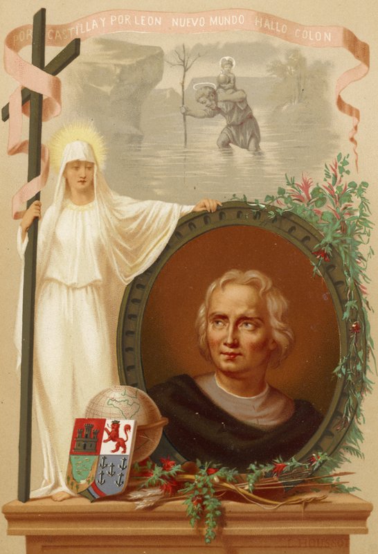 Christoffel Columbus door Spanish School