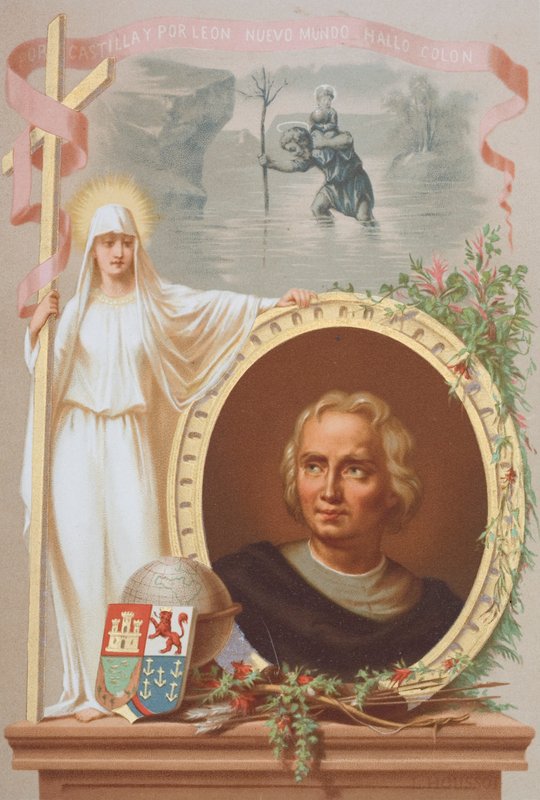 Christoffel Columbus, Genuees navigator door Spanish School