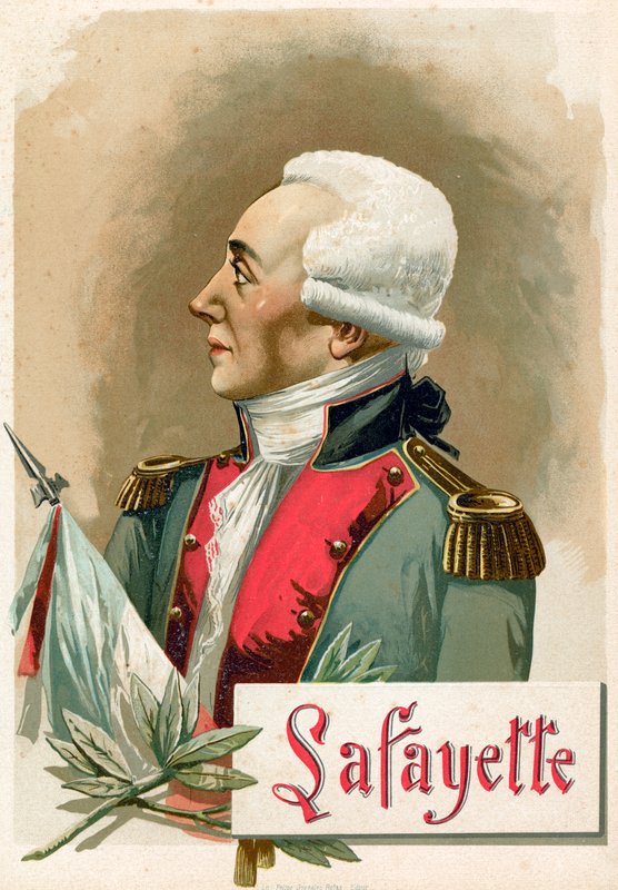 Gilbert du Motier, markies de Lafayette door Spanish School