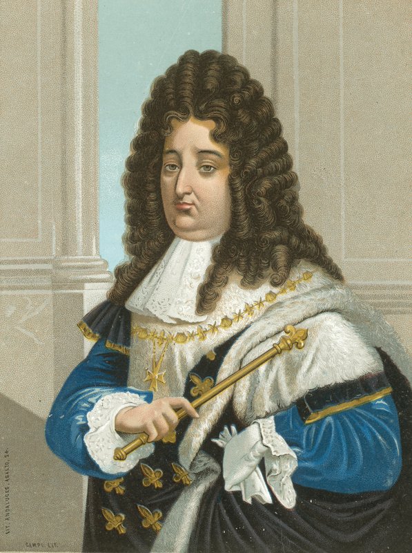 Koning Lodewijk XIV van Frankrijk door Spanish School
