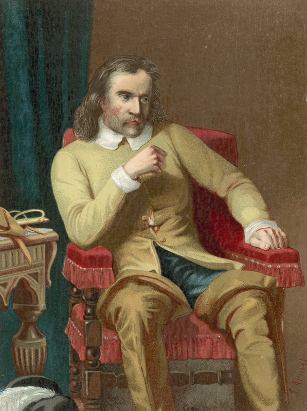 Oliver Cromwell door Spanish School