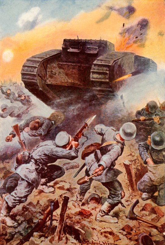 Tanks in actie door Stanley L. Wood