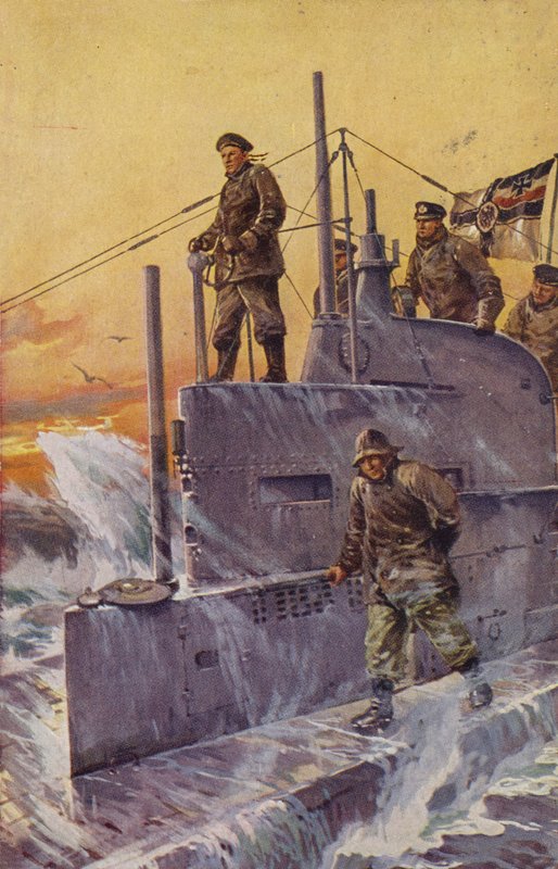 Duitse U-boot, Eerste Wereldoorlog (1917) door Stoewer Willy