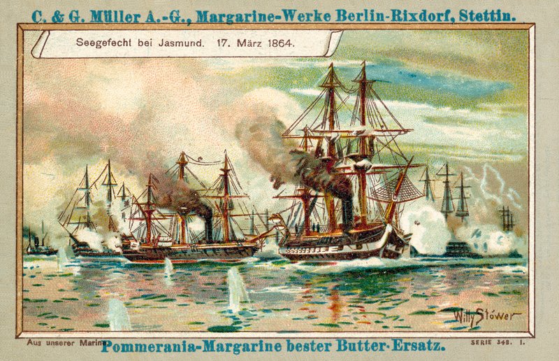 Zeeslag bij Jasmund, 17 maart 1864 door Stoewer Willy
