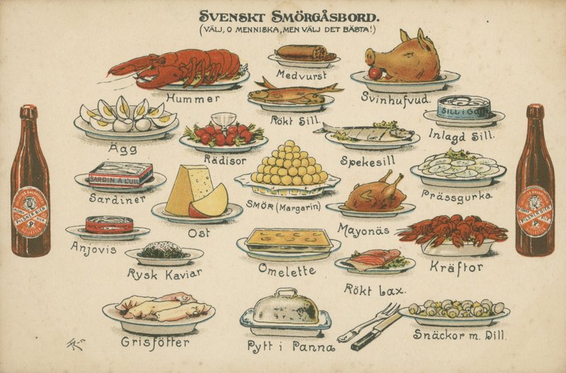 Zweedse smörgåsbord door Swedish School