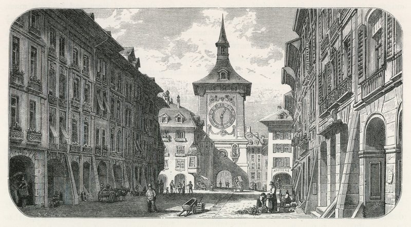 De klokkentoren, Bern door Swiss School