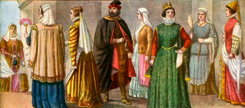 Italiaanse kleding uit de 16e eeuw door Tancredi Scarpelli