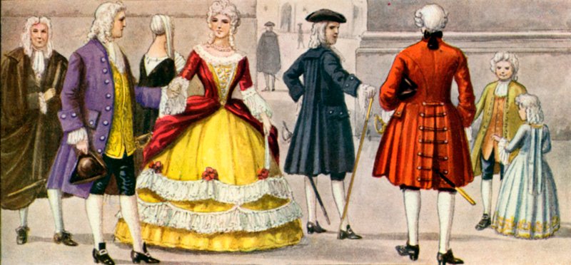 Italiaanse kleding uit de 18e eeuw door Tancredi Scarpelli
