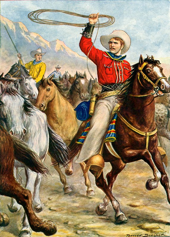 Amerikaanse Cowboy door Tancredi Scarpelli
