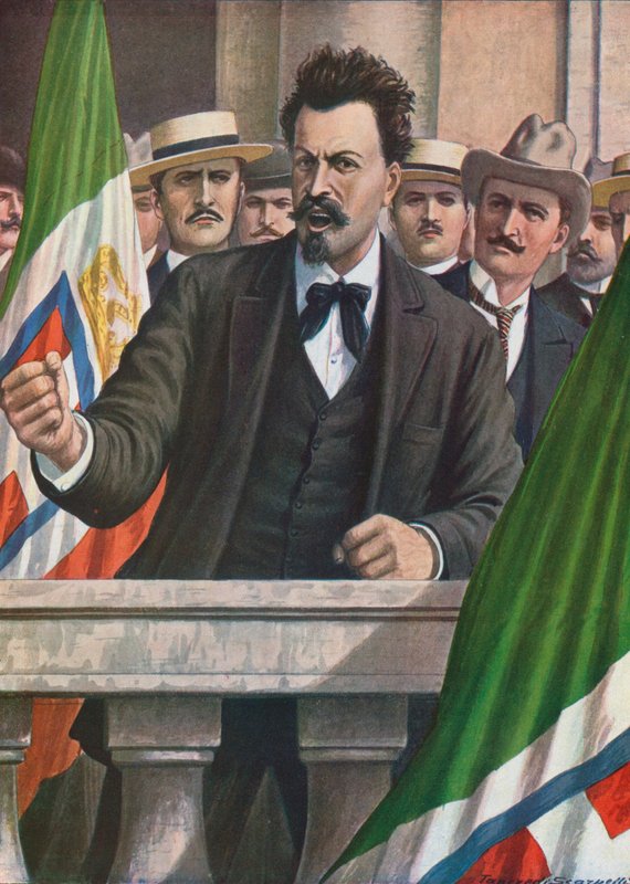 Cesare Battisti eist dat Italië Oostenrijk aanvalt door Tancredi Scarpelli