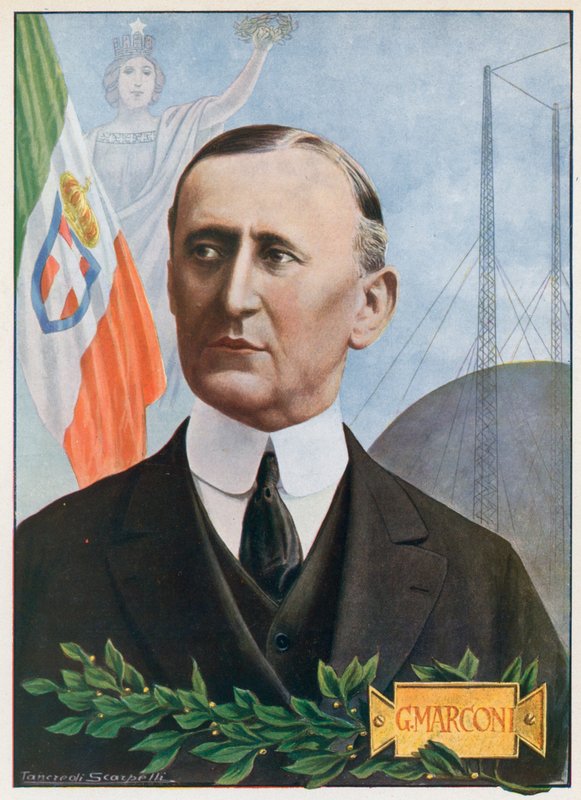 Guglielmo Marconi door Tancredi Scarpelli