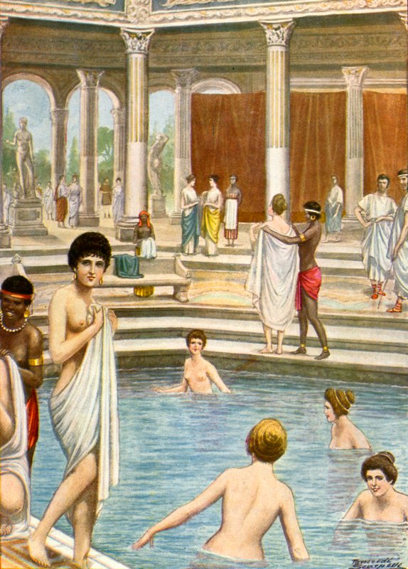 Romeinse baden door Tancredi Scarpelli