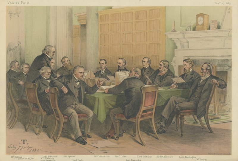 De Kabinetsraad 1883 door Theobald Chartran