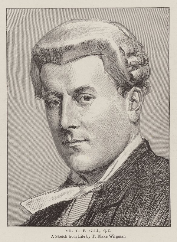 Mr C F Gill, QC door Theodore Blake Wirgman