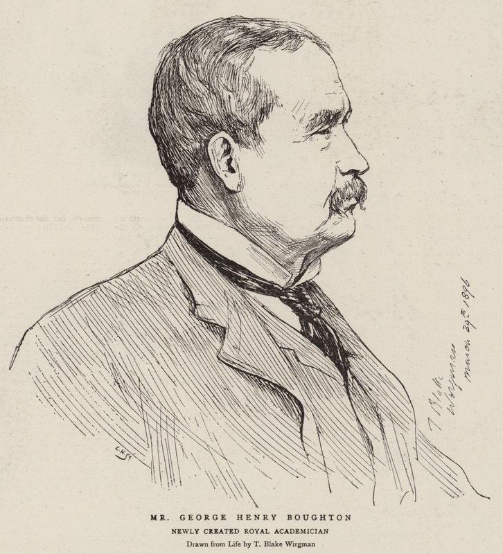 De heer George Henry Boughton door Theodore Blake Wirgman