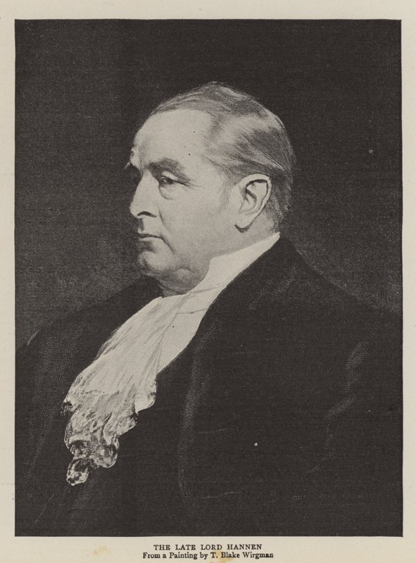 De overleden Lord Hannen door Theodore Blake Wirgman