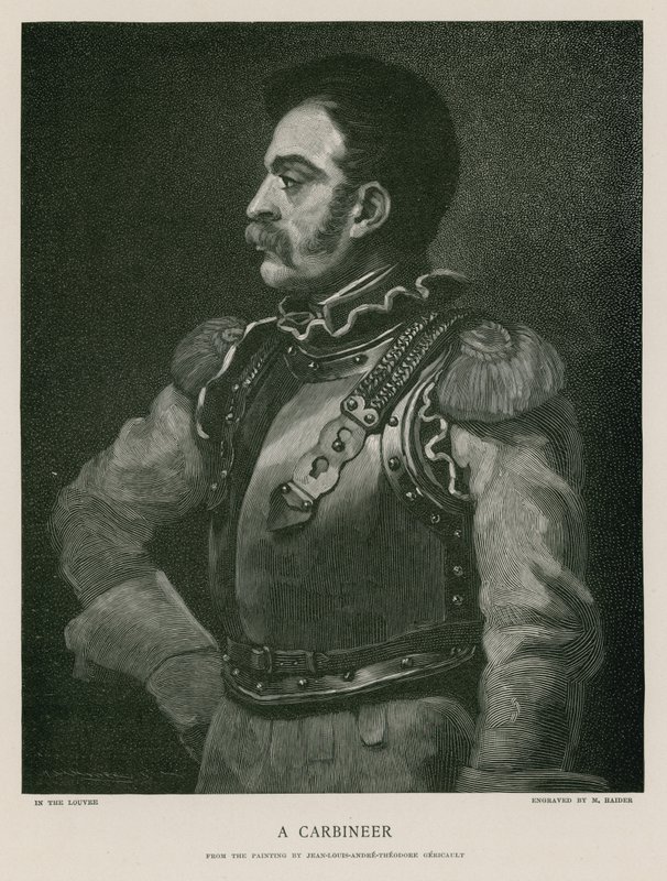 Een karabijnschutter door Theodore Gericault