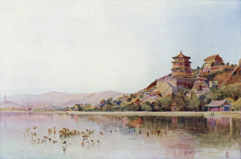 Peking, het Zomerpaleis door Thomas Hodgson Liddell