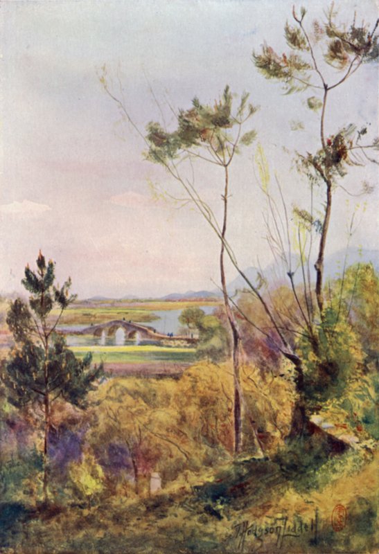De Brug bij Kwangfoong door Thomas Hodgson Liddell