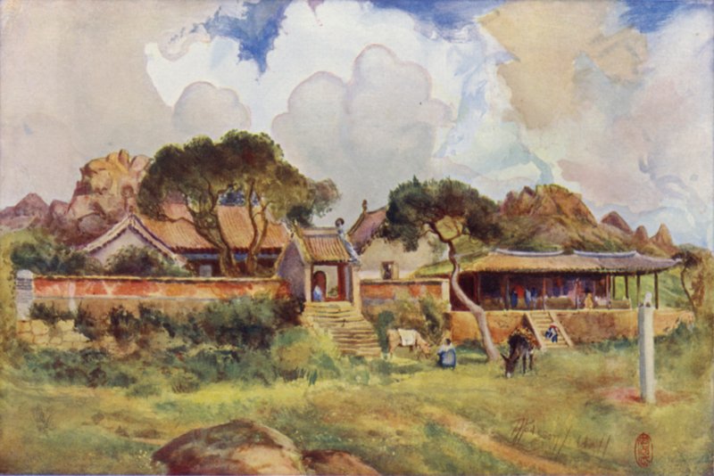 De Rots Tempel, Pei-Tai-Ho door Thomas Hodgson Liddell