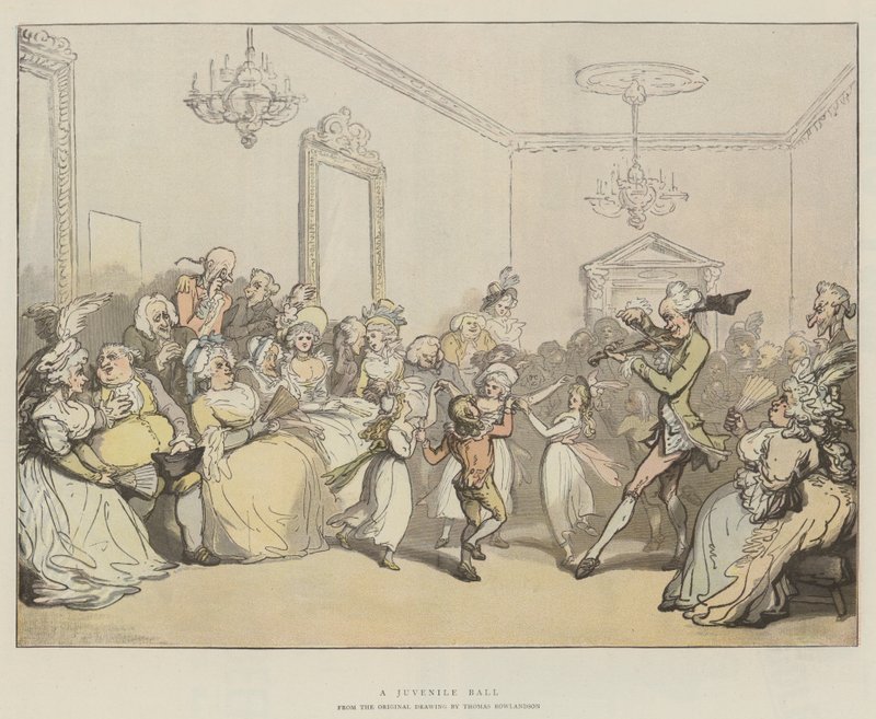 Een Jeugdige Bal door Thomas Rowlandson