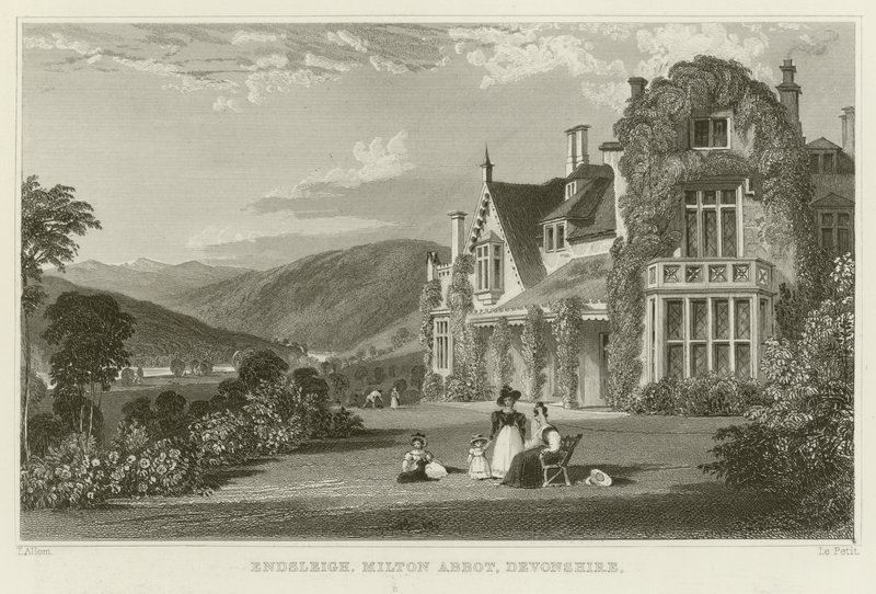 Endsleigh door Thomas Allom