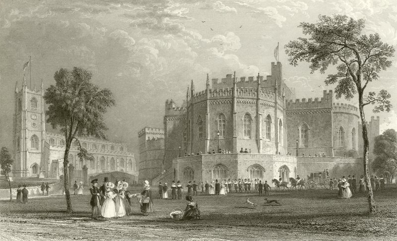 Kasteel van Lancaster door Thomas Allom