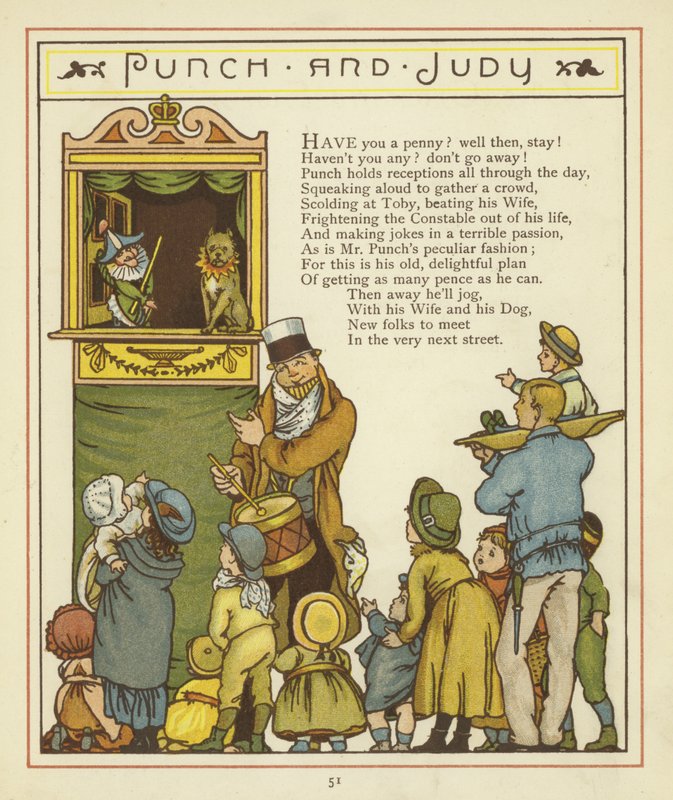 Punch en Judy door Thomas Crane
