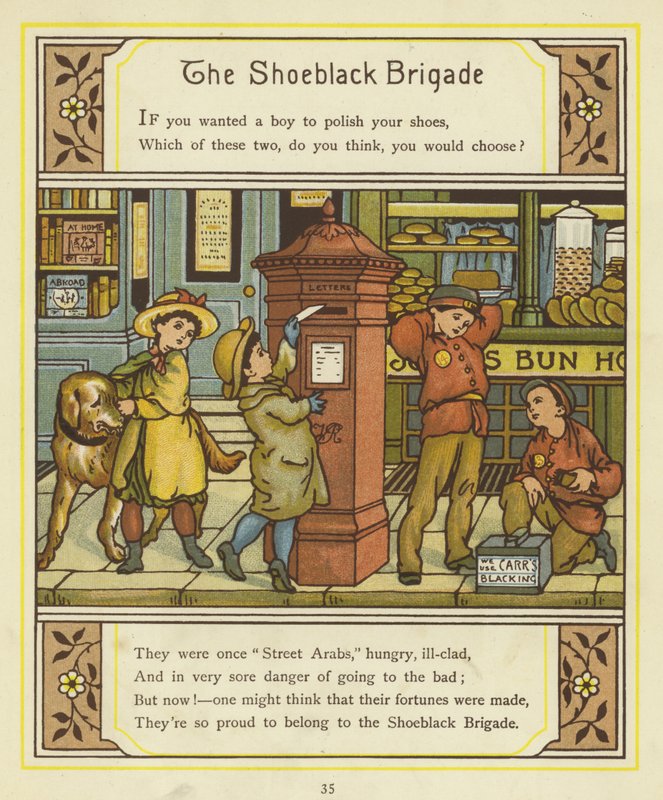 De Schoenpoetsbrigade door Thomas Crane