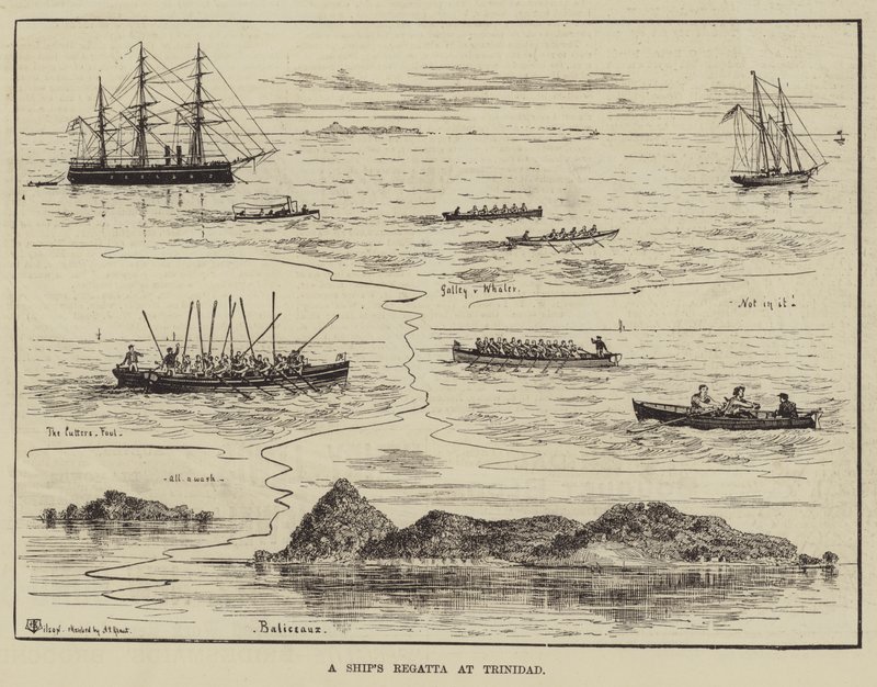 Een Scheepsregatta in Trinidad door Thomas Harrington Wilson