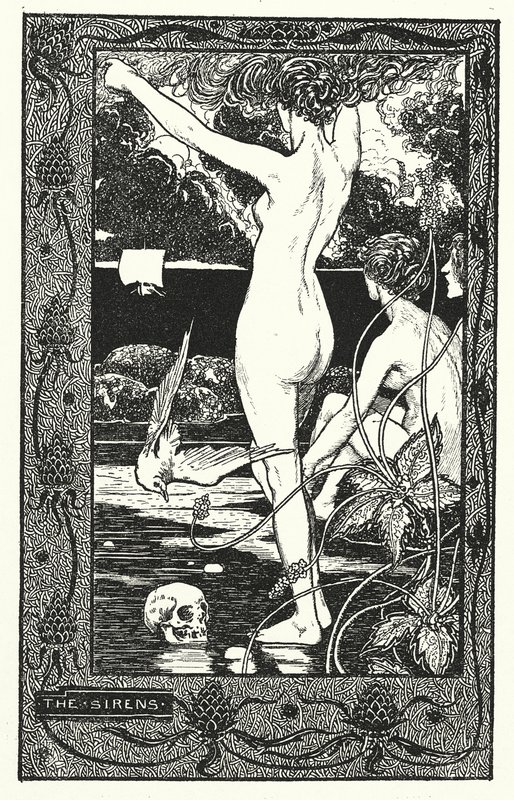 The Sirens (litho) door Thomas Heath Robinson