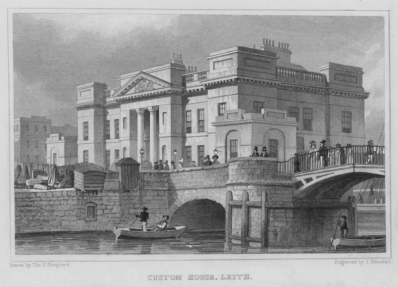 Douanehuis, Leith door Thomas Hosmer Shepherd