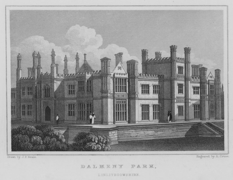 Dalmeny Park, Linlithgowshire door Thomas Hosmer Shepherd