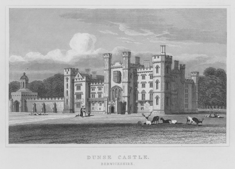 Dunse Kasteel, Berwickshire door Thomas Hosmer Shepherd